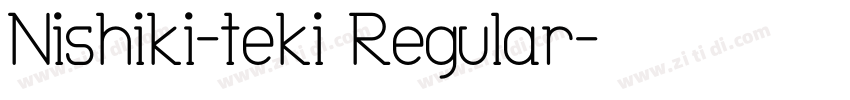 Nishiki-teki Regular字体转换